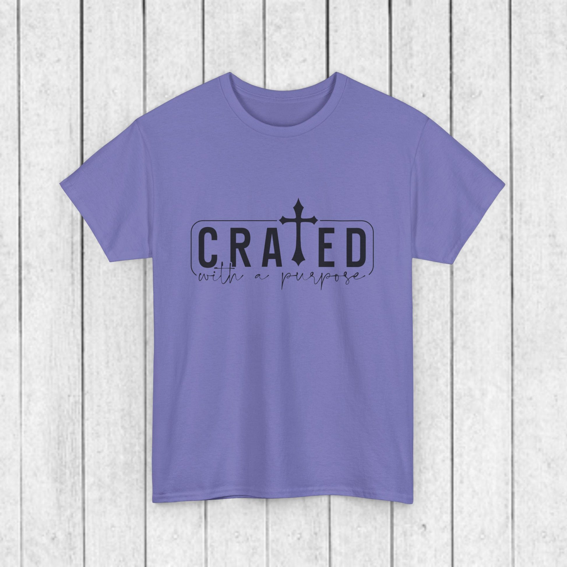 Unisex Heavy Cotton Tee - Grated with a Purpose Graphic Tee - GULLYDESIGN