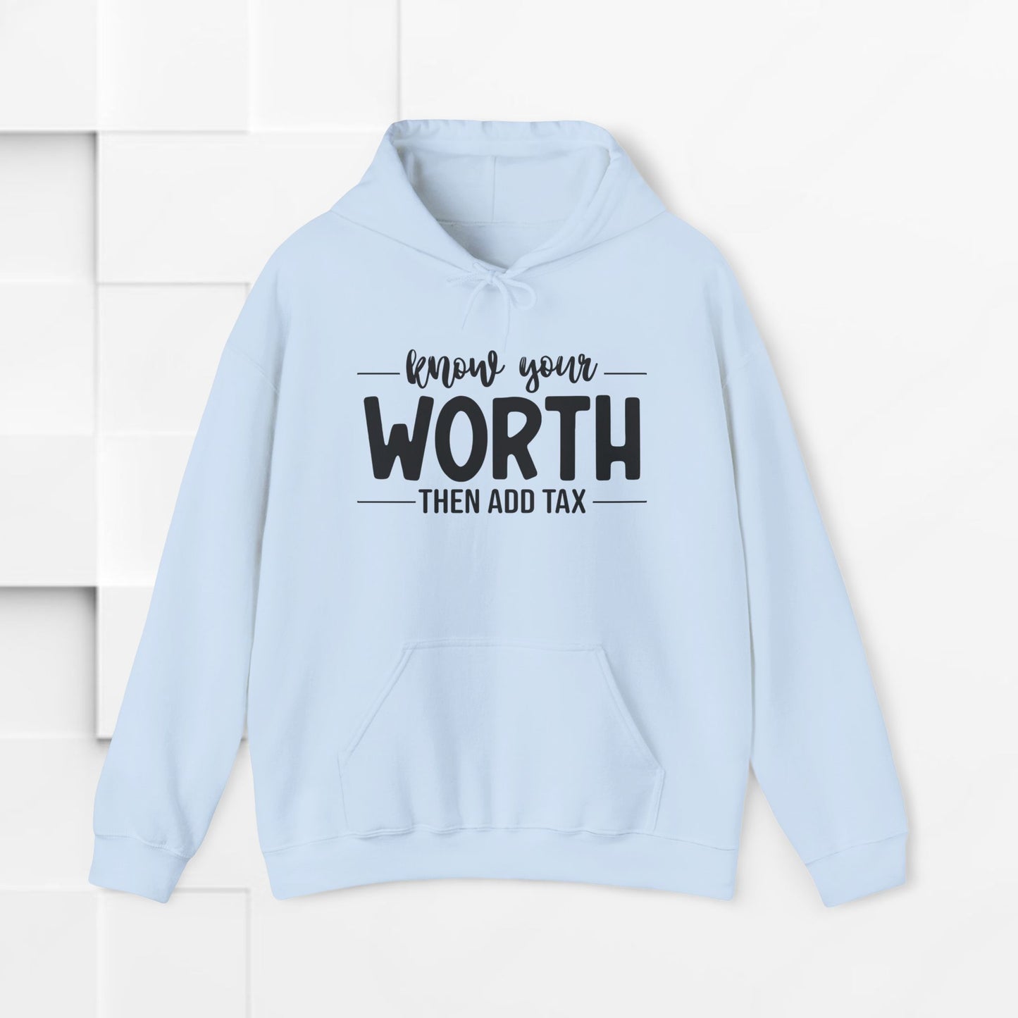 Know Your Worth Inspirational Hoodie