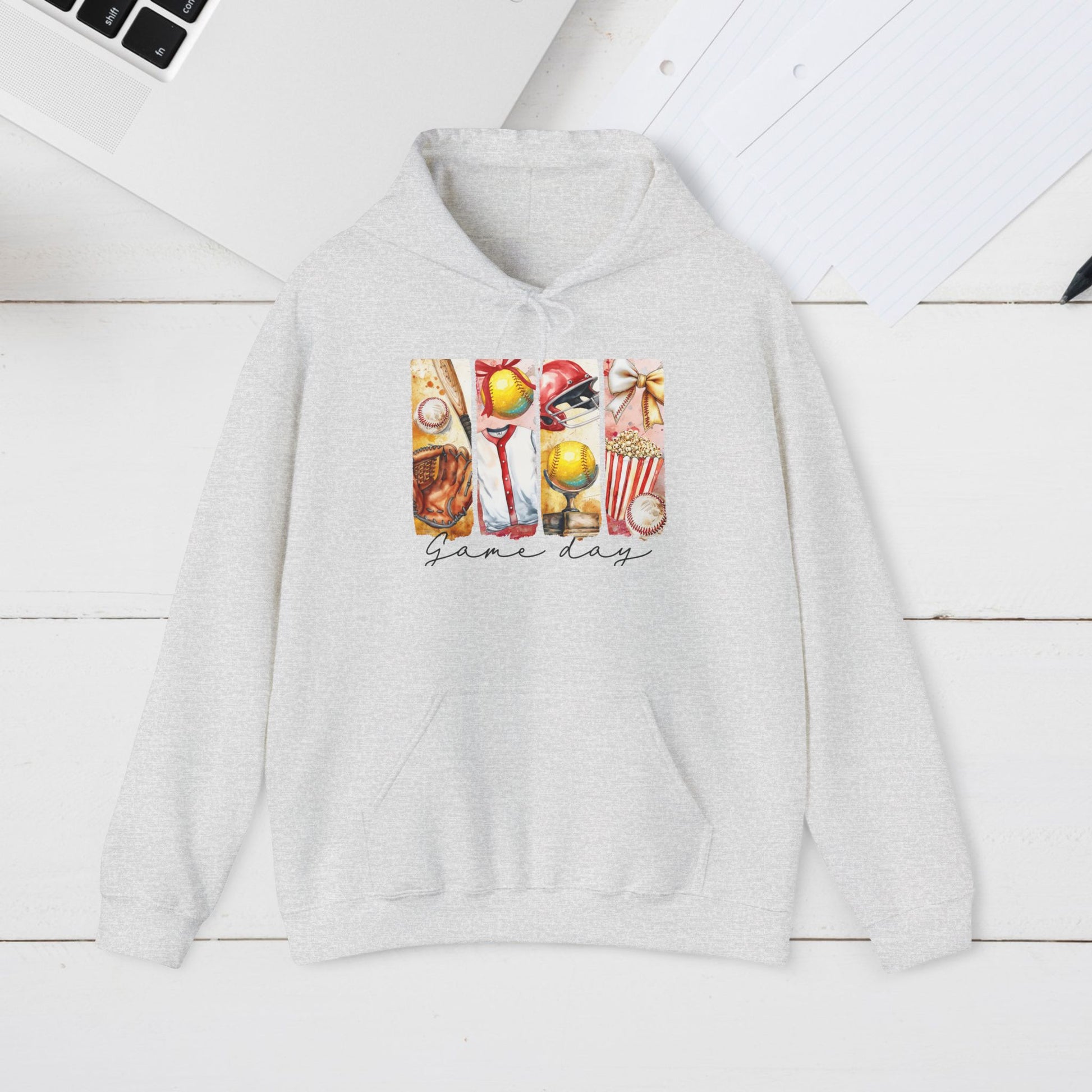 Game Day Hoodie – Unisex Heavy Blend™ Sweatshirt for Sports Enthusiasts - GULLYDESIGN