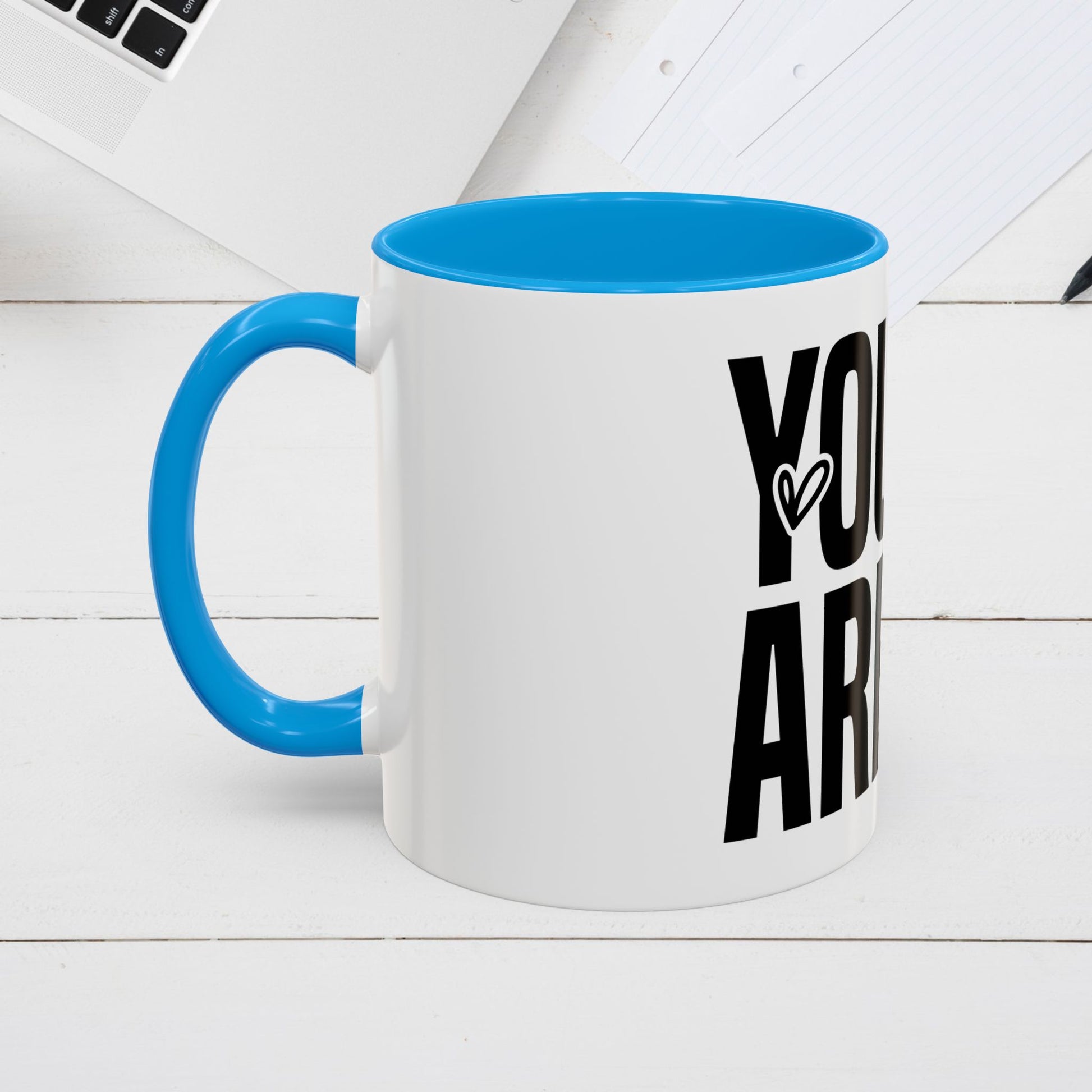 Inspirational Colorful Mug - Empowering Affirmations for Coffee Lovers - GULLYDESIGN