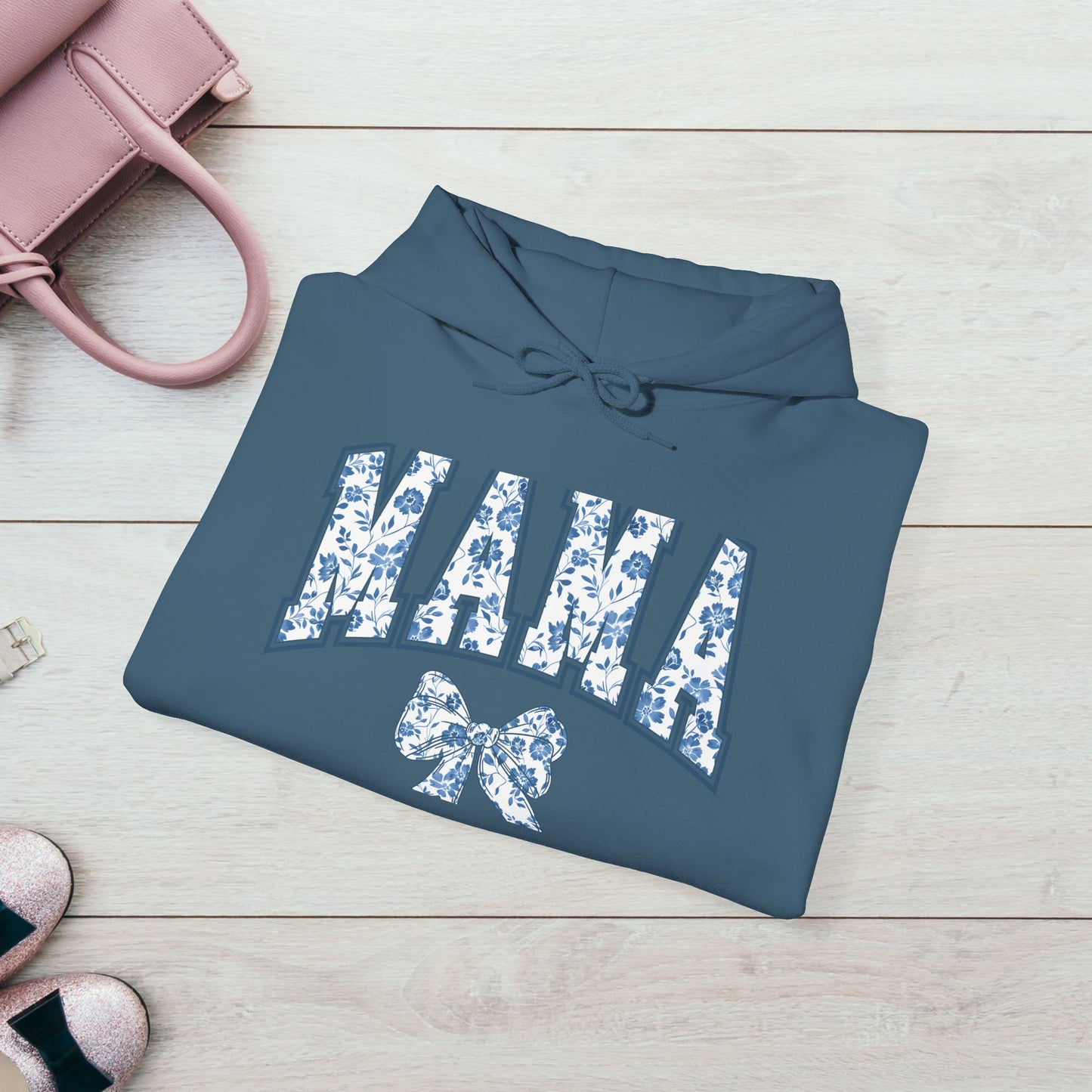 Floral Mama Hoodie - Comfortable Unisex Heavy Blend Sweatshirt for Moms