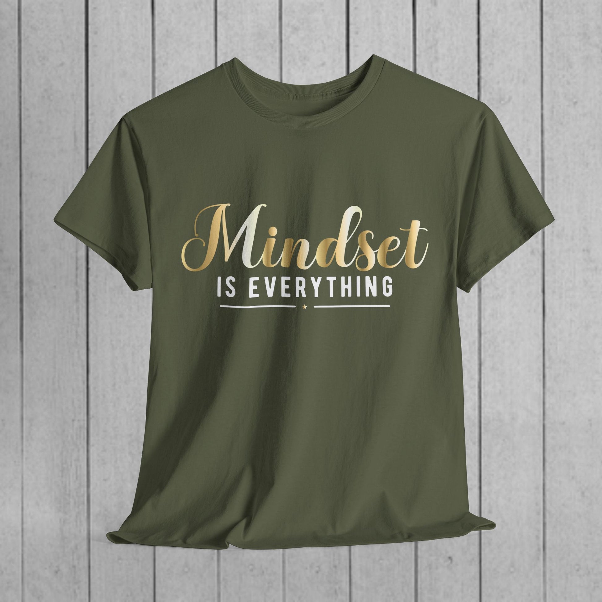 Mindset Unisex Heavy Cotton Tee - Inspirational T-Shirt for Positive Thinking - GULLYDESIGN