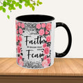 Colorful Floral Faith Mugs - Inspirational Coffee Cups for Home & Gifts - GULLYDESIGN