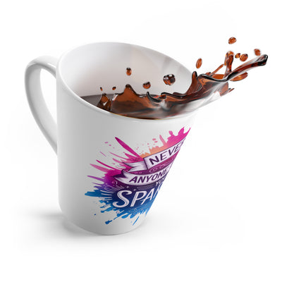 Inspiring Latte Mug - "Never Let Anyone Dull Your Sparkle" - Perfect Gift for Positive Minds