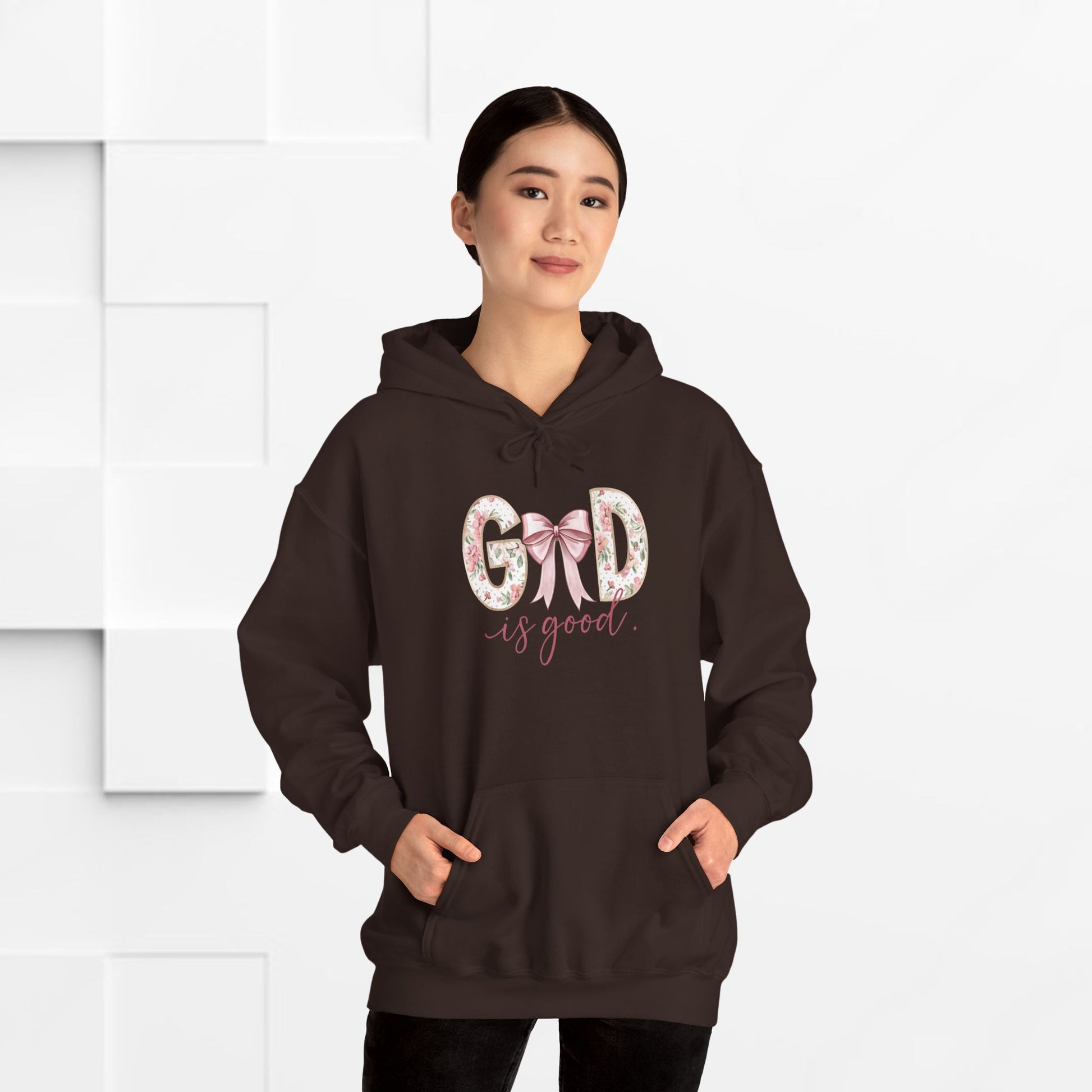 Inspirational God is Good Hoodie - Unisex Heavy Blend™ Sweatshirt - GULLYDESIGN