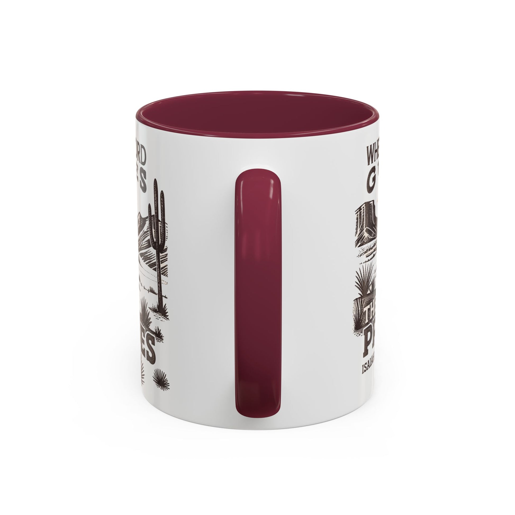 Inspirational Desert Scene Mug - 11oz & 15oz Colorful Coffee Cup for Faith & Encouragement - GULLYDESIGN