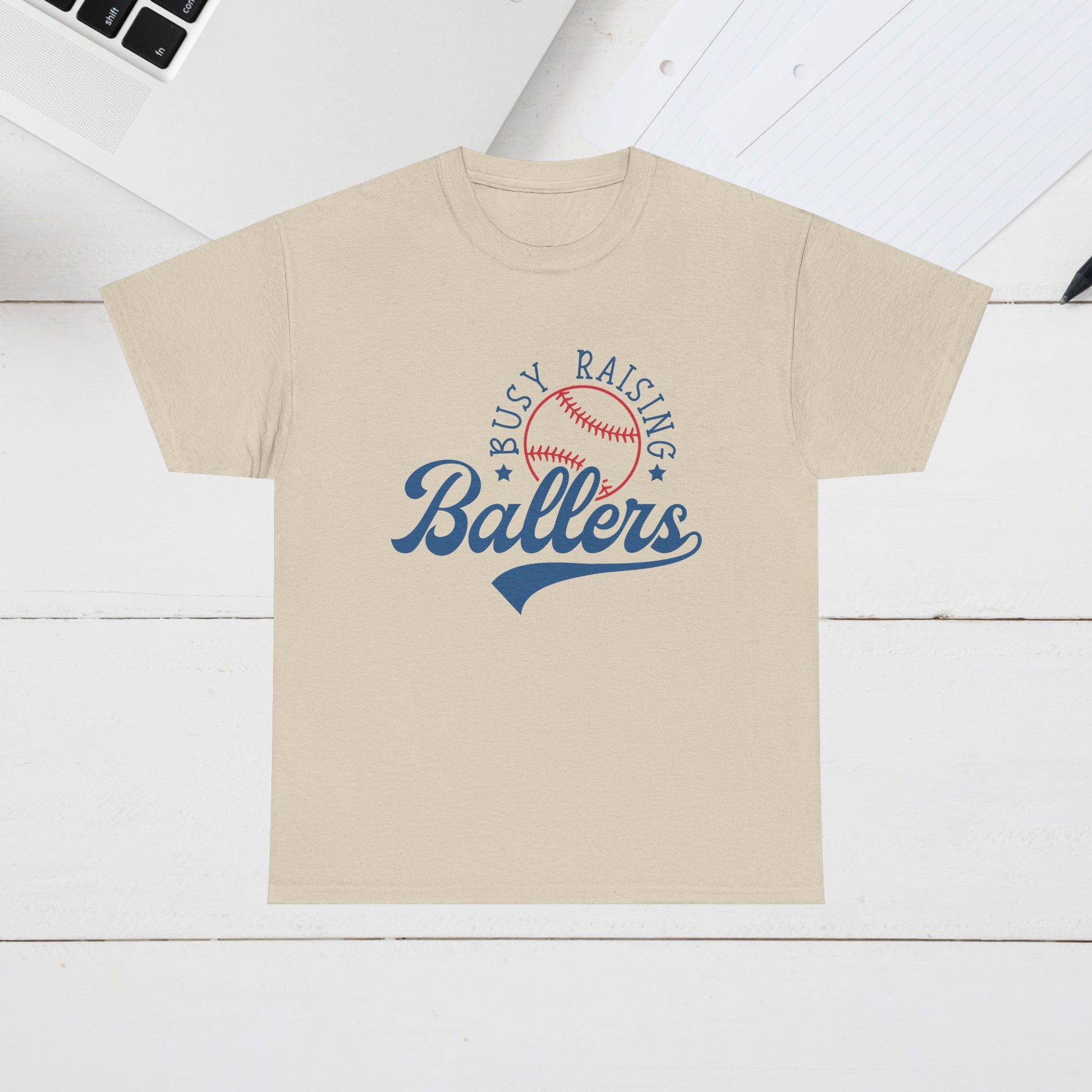 Busy Raising Ballers Unisex Heavy Cotton Tee - GULLYDESIGN