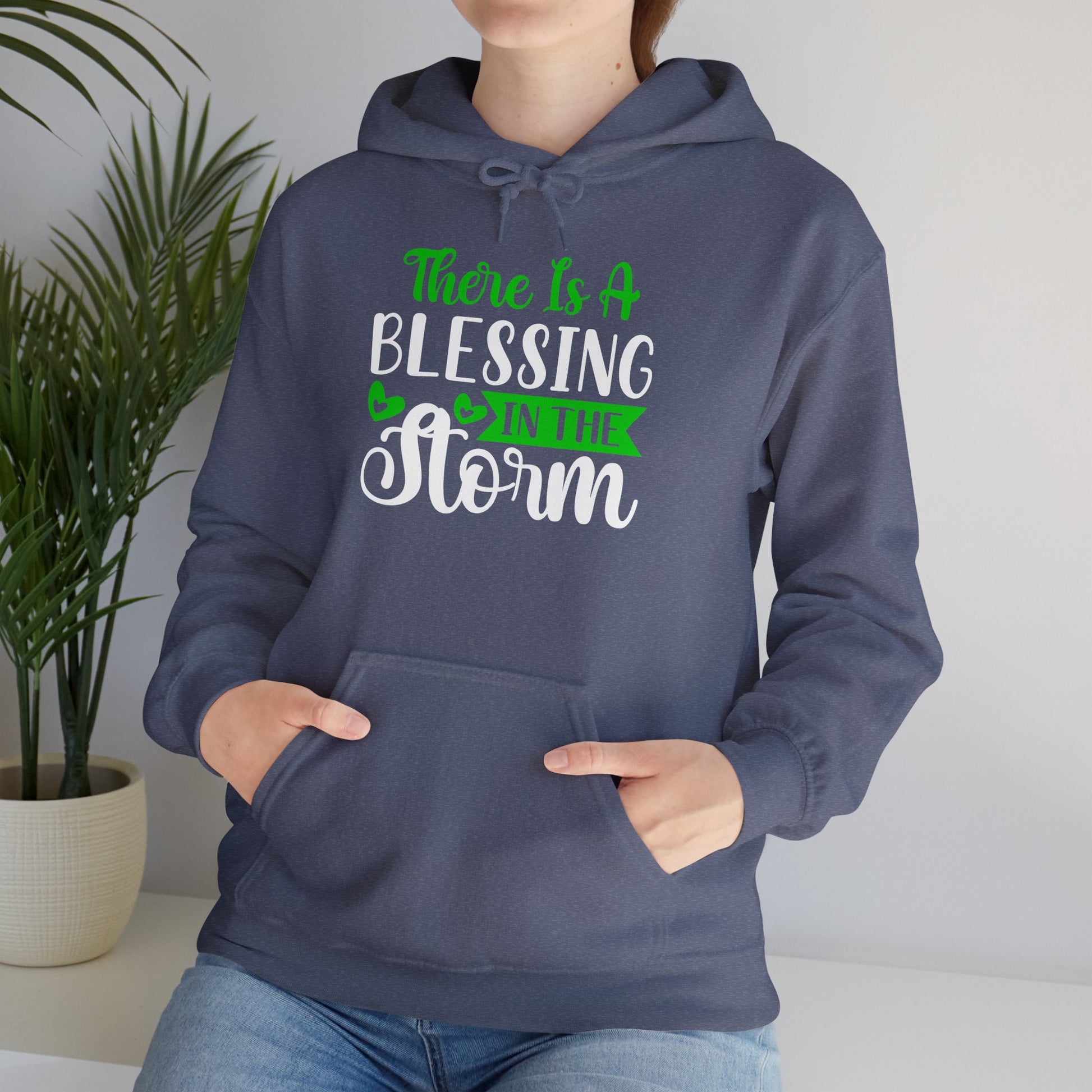 Blessing in the Storm Hoodie | Unisex Heavy Blend Sweatshirt for Comfort and Style - GULLYDESIGN
