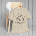 Inspirational Unisex Heavy Cotton Tee - 'Be The Light' Matthew 5:14 - GULLYDESIGN