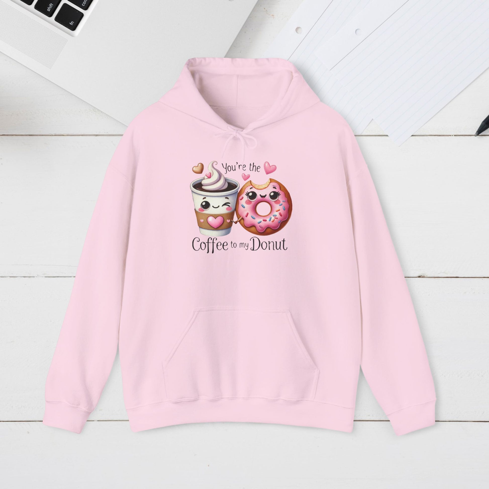Cute Coffee & Donut Hoodie - You're the Coffee to My Donut Sweatshirt - GULLYDESIGN