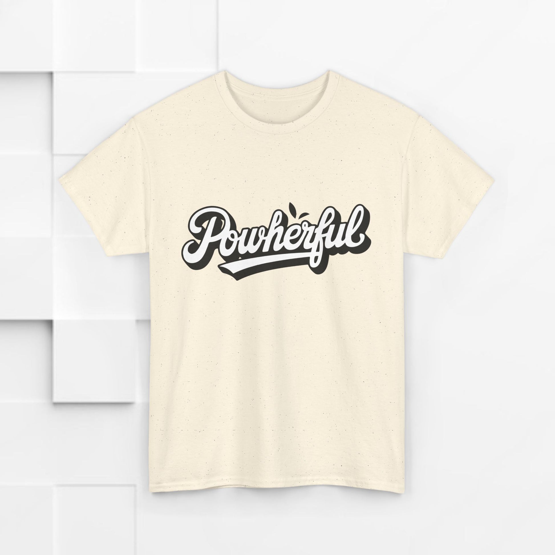 Unisex Heavy Cotton Tee - 'Powerful' Graphic Tee for Empowerment and Self-Expression - GULLYDESIGN