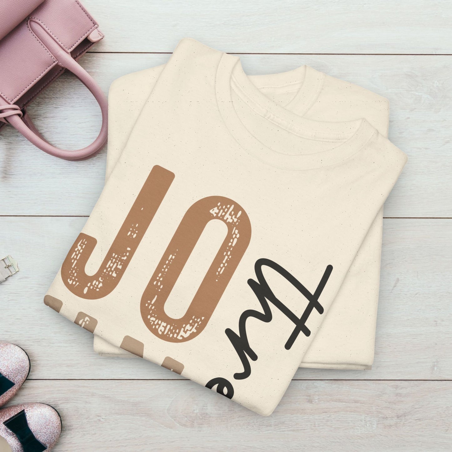 Personalized Unisex Heavy Cotton Tee - Custom Name & Age Design