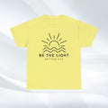 Inspirational Unisex Heavy Cotton Tee - 'Be The Light' Matthew 5:14 - GULLYDESIGN