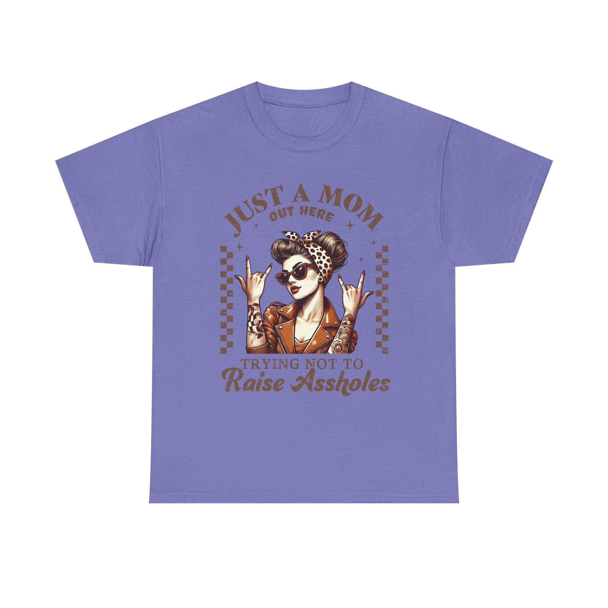 Just a Mom Unisex Heavy Cotton Tee - Funny Mom Shirt for Mother's Day - GULLYDESIGN