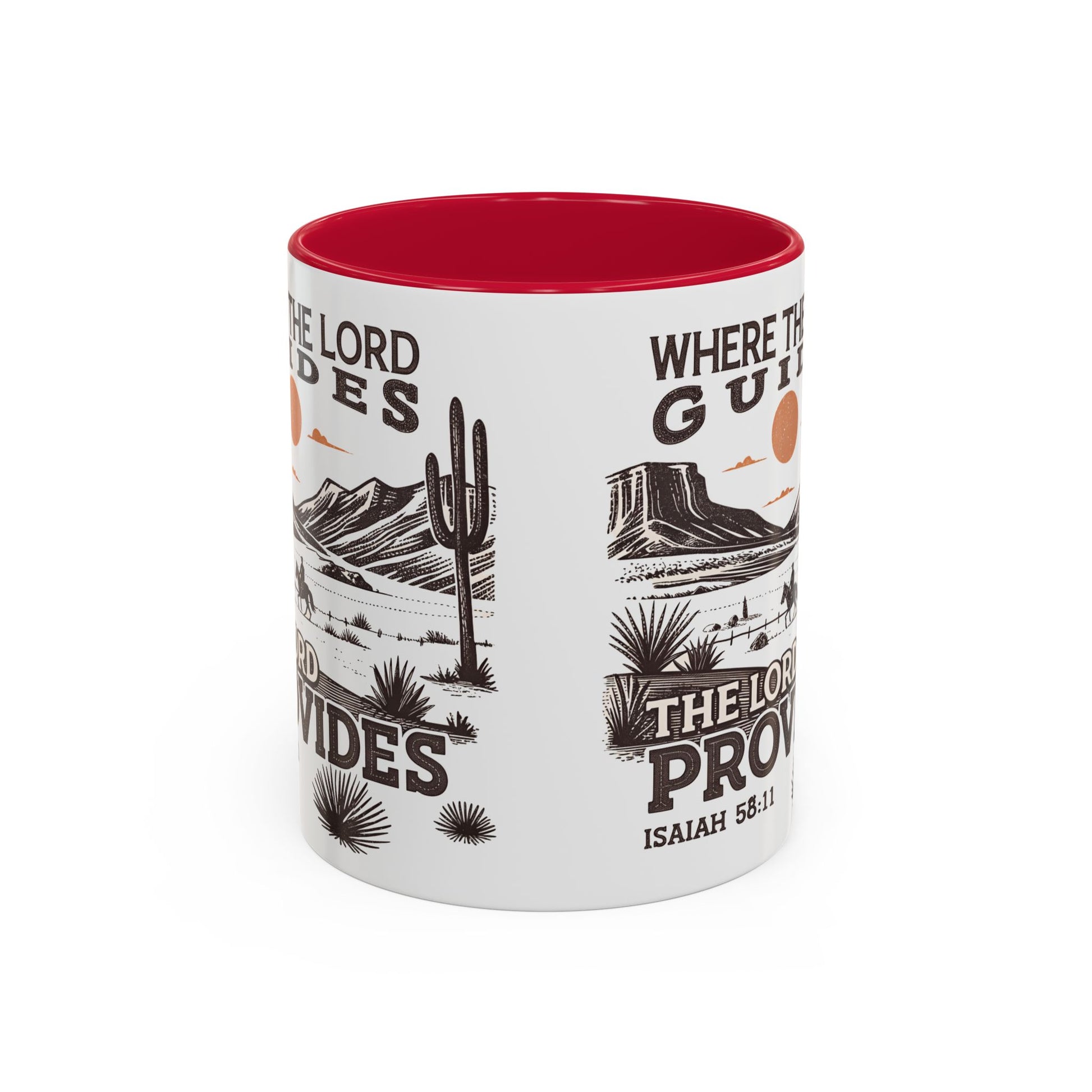 Inspirational Desert Scene Mug - 11oz & 15oz Colorful Coffee Cup for Faith & Encouragement - GULLYDESIGN