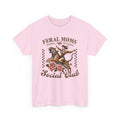 Feral Moms Social Club Tee - Unisex Heavy Cotton T-Shirt for Fun & Rebellious Moms - GULLYDESIGN