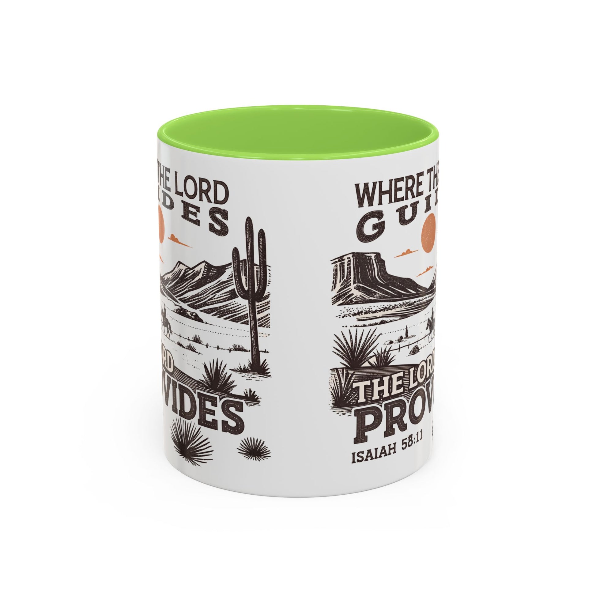 Inspirational Desert Scene Mug - 11oz & 15oz Colorful Coffee Cup for Faith & Encouragement - GULLYDESIGN