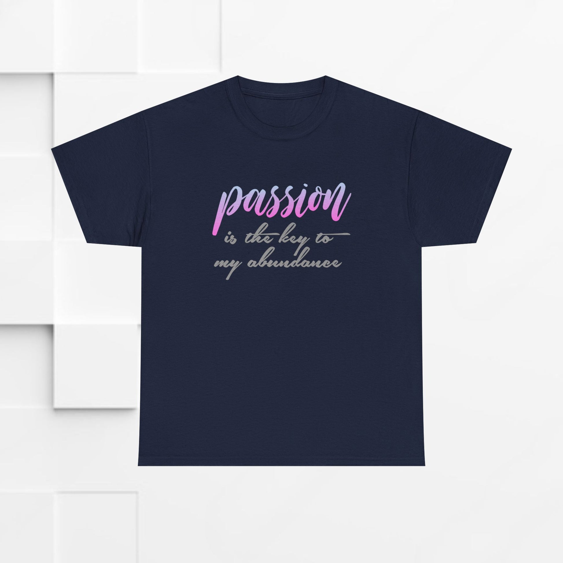 Passion is the Key Unisex Heavy Cotton Tee - Motivational T-Shirt for Inspiration and Abundance - GULLYDESIGN