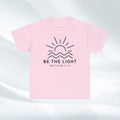 Inspirational Unisex Heavy Cotton Tee - 'Be The Light' Matthew 5:14 - GULLYDESIGN