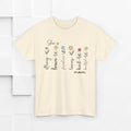 Inspirational Mom Heavy Cotton Tee - Strong, Brave, Kind, Beautiful Design - GULLYDESIGN