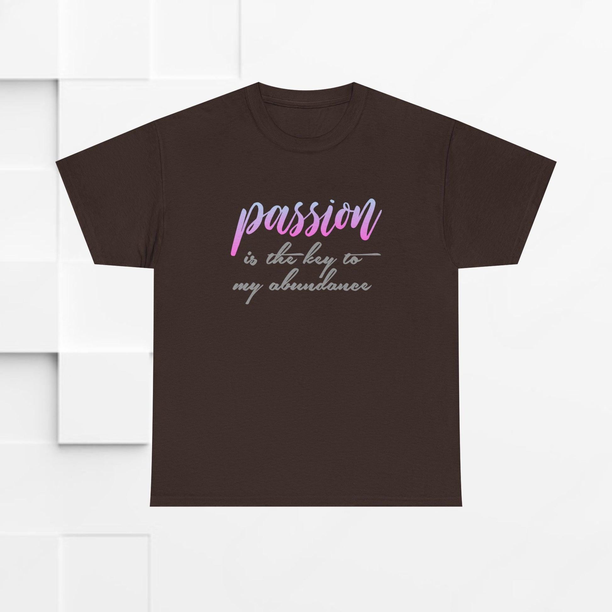 Passion is the Key Unisex Heavy Cotton Tee - Motivational T-Shirt for Inspiration and Abundance - GULLYDESIGN