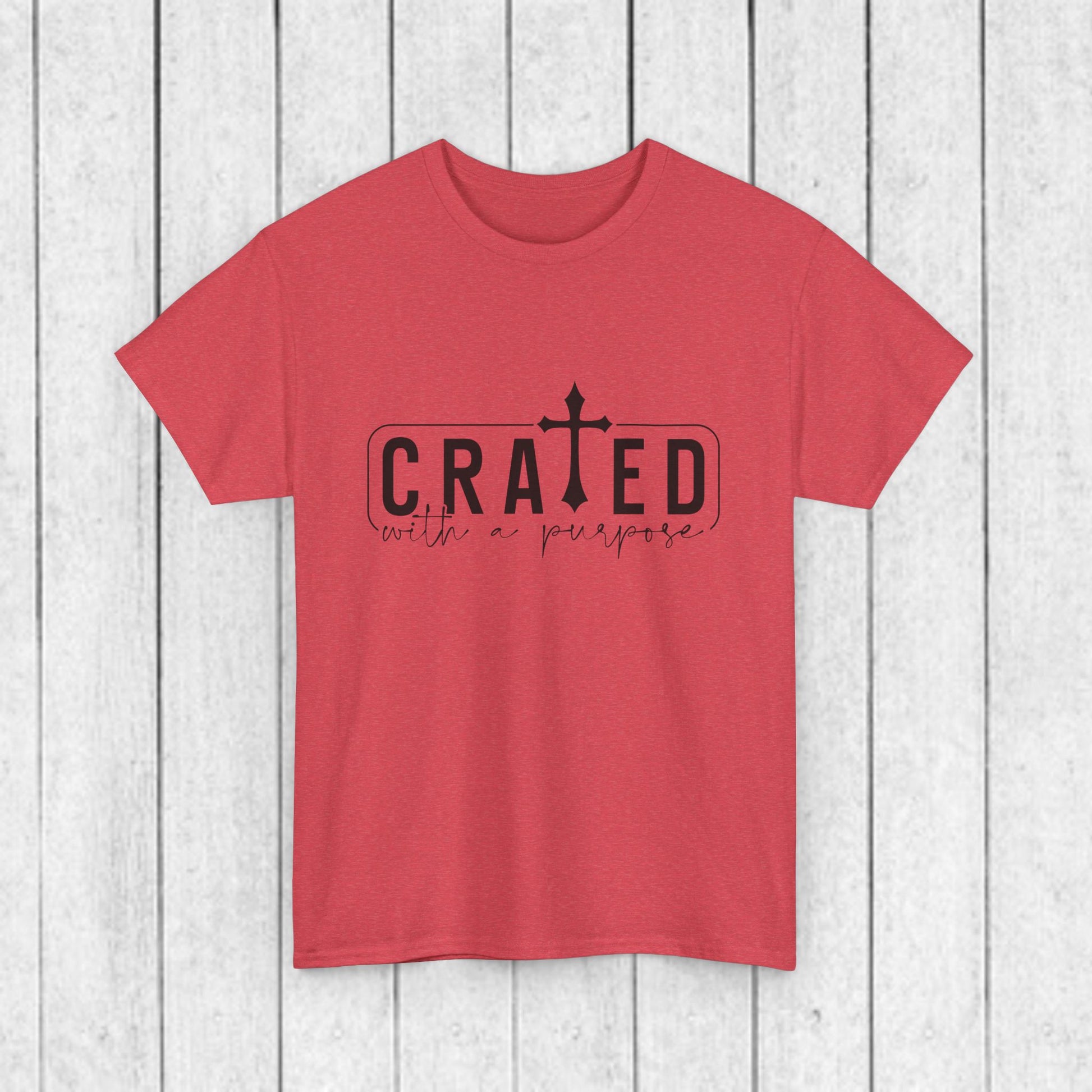 Unisex Heavy Cotton Tee - Grated with a Purpose Graphic Tee - GULLYDESIGN
