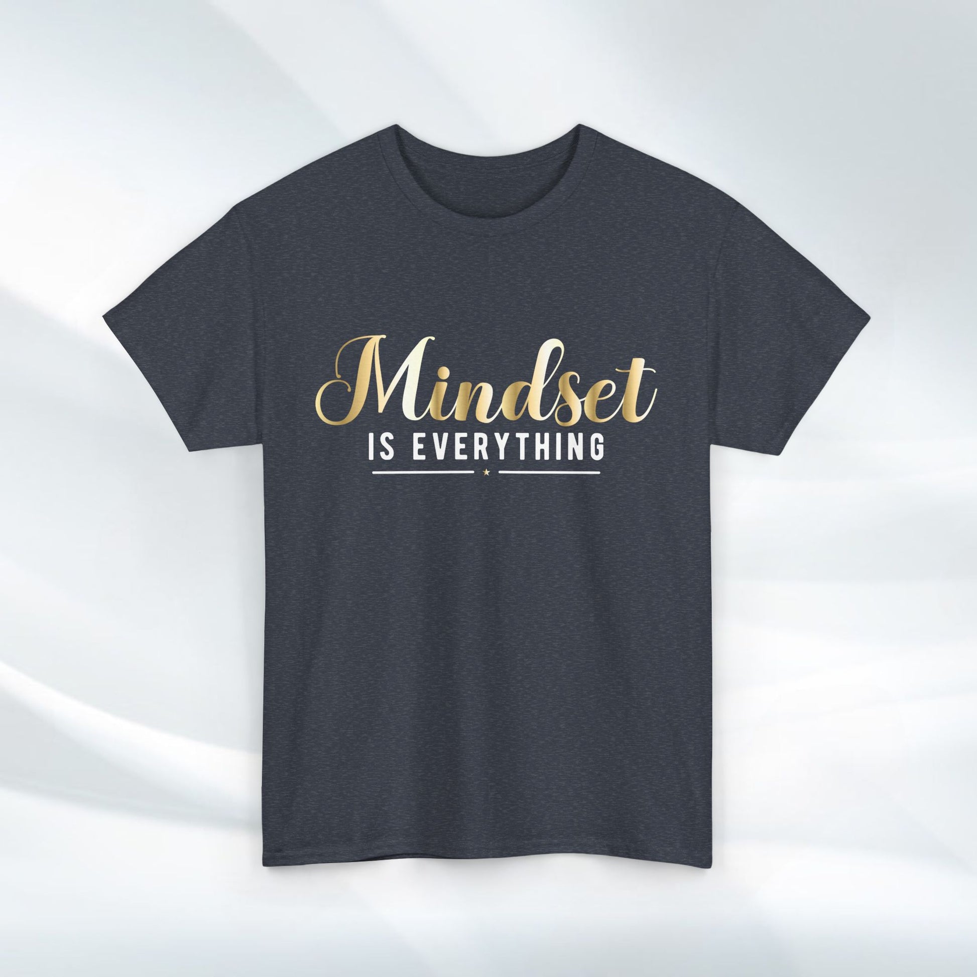 Mindset Unisex Heavy Cotton Tee - Inspirational T-Shirt for Positive Thinking - GULLYDESIGN