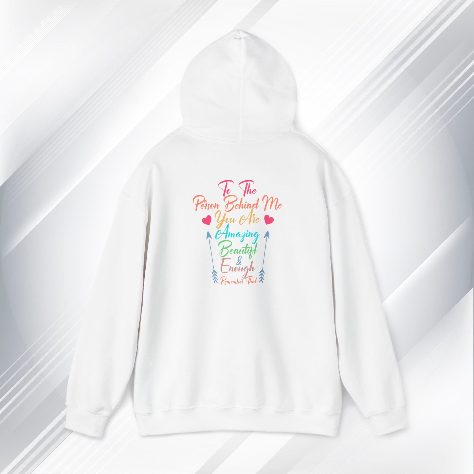 Inspirational Unisex Hoodie - 'You Are Enough' Motivational Sweatshirt for Self-Love & Positivity - GULLYDESIGN
