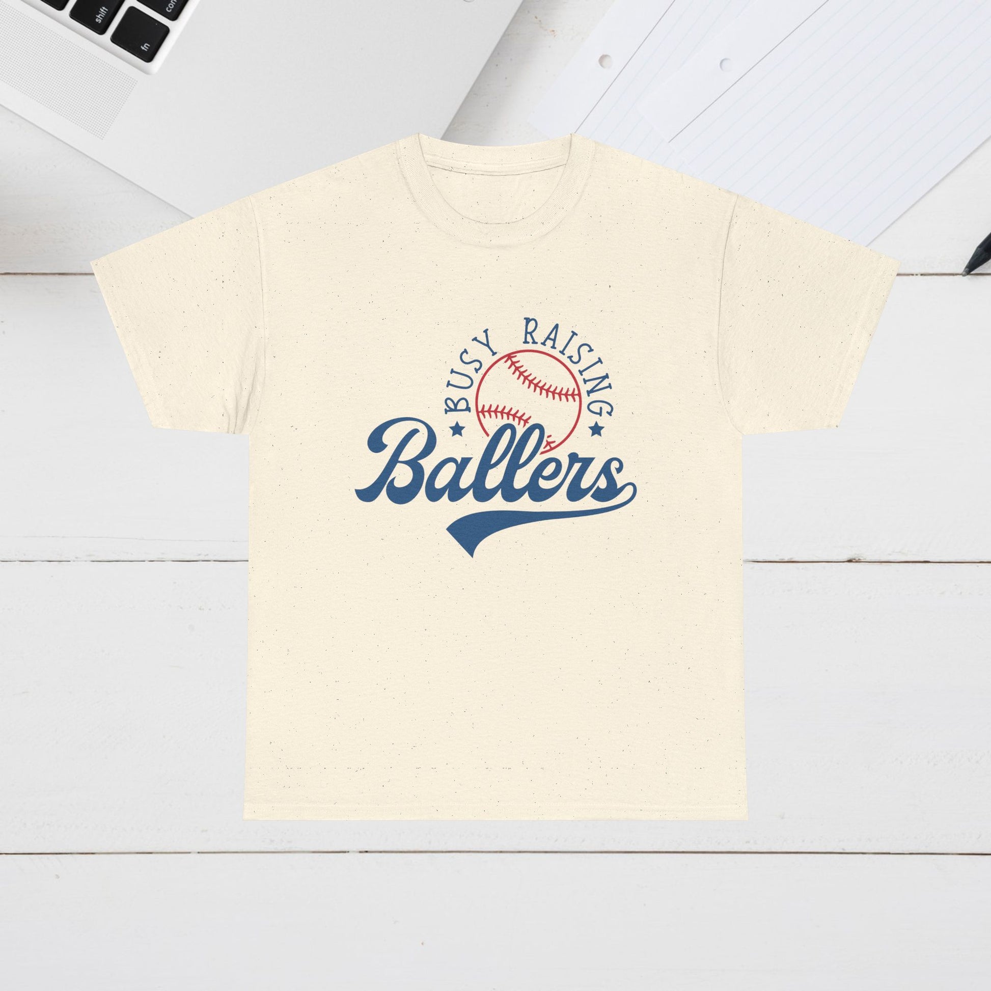 Busy Raising Ballers Unisex Heavy Cotton Tee - GULLYDESIGN