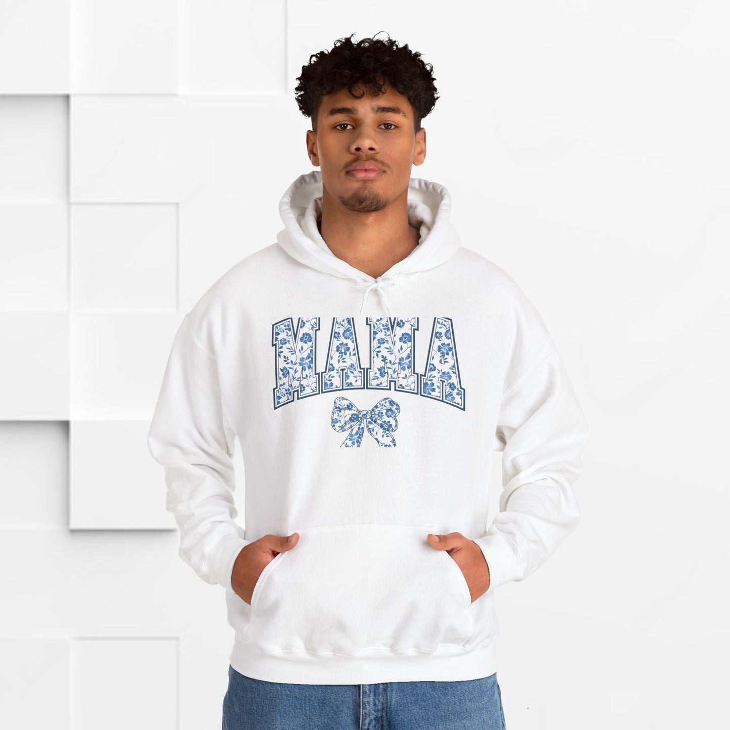 Floral Mama Hoodie - Comfortable Unisex Heavy Blend Sweatshirt for Moms