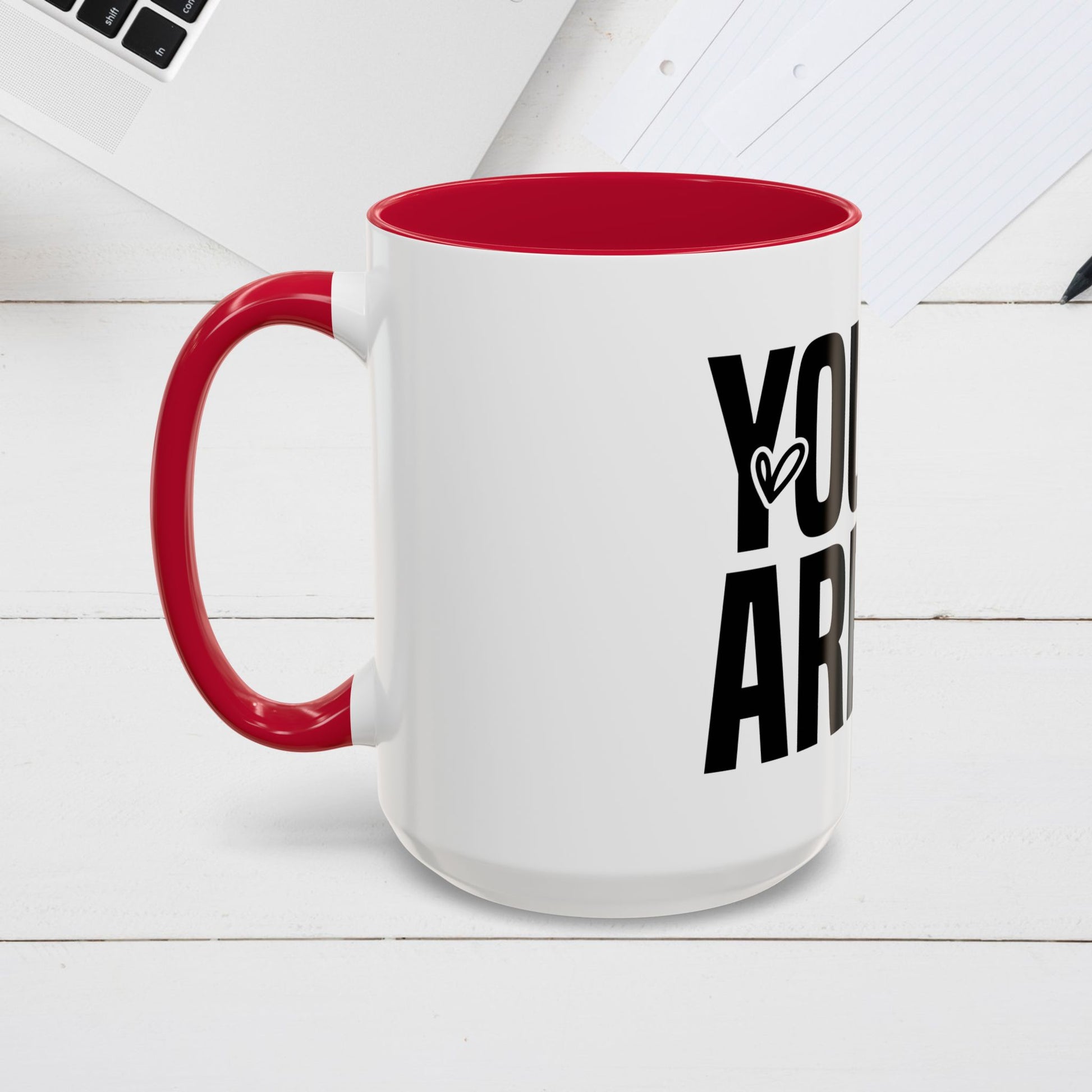 Inspirational Colorful Mug - Empowering Affirmations for Coffee Lovers - GULLYDESIGN