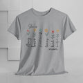 Inspirational Mom Heavy Cotton Tee - Strong, Brave, Kind, Beautiful Design - GULLYDESIGN