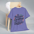 Empowering Women's Quote Unisex Heavy Cotton Tee - 'She Overcame Everything' - GULLYDESIGN
