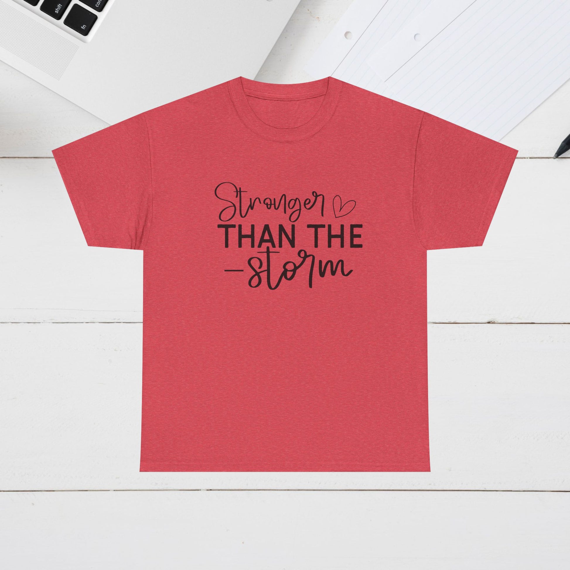 Stronger Than The Storm Unisex Heavy Cotton Tee - GULLYDESIGN