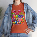 Happy Easter Unisex Heavy Cotton Tee - Fun & Festive Spring Shirt - GULLYDESIGN