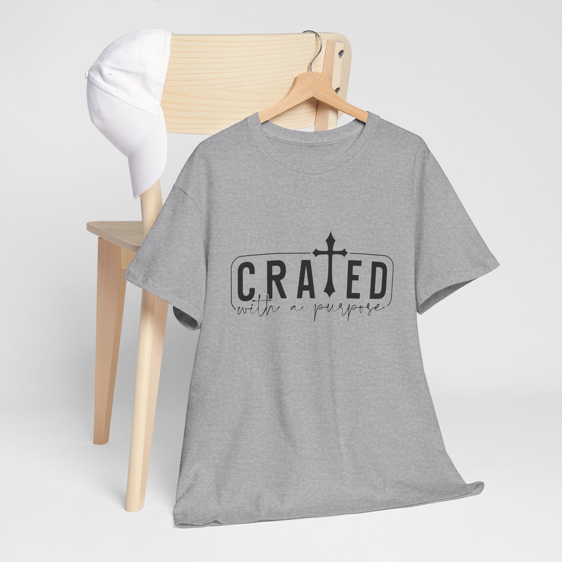 Unisex Heavy Cotton Tee - Grated with a Purpose Graphic Tee - GULLYDESIGN