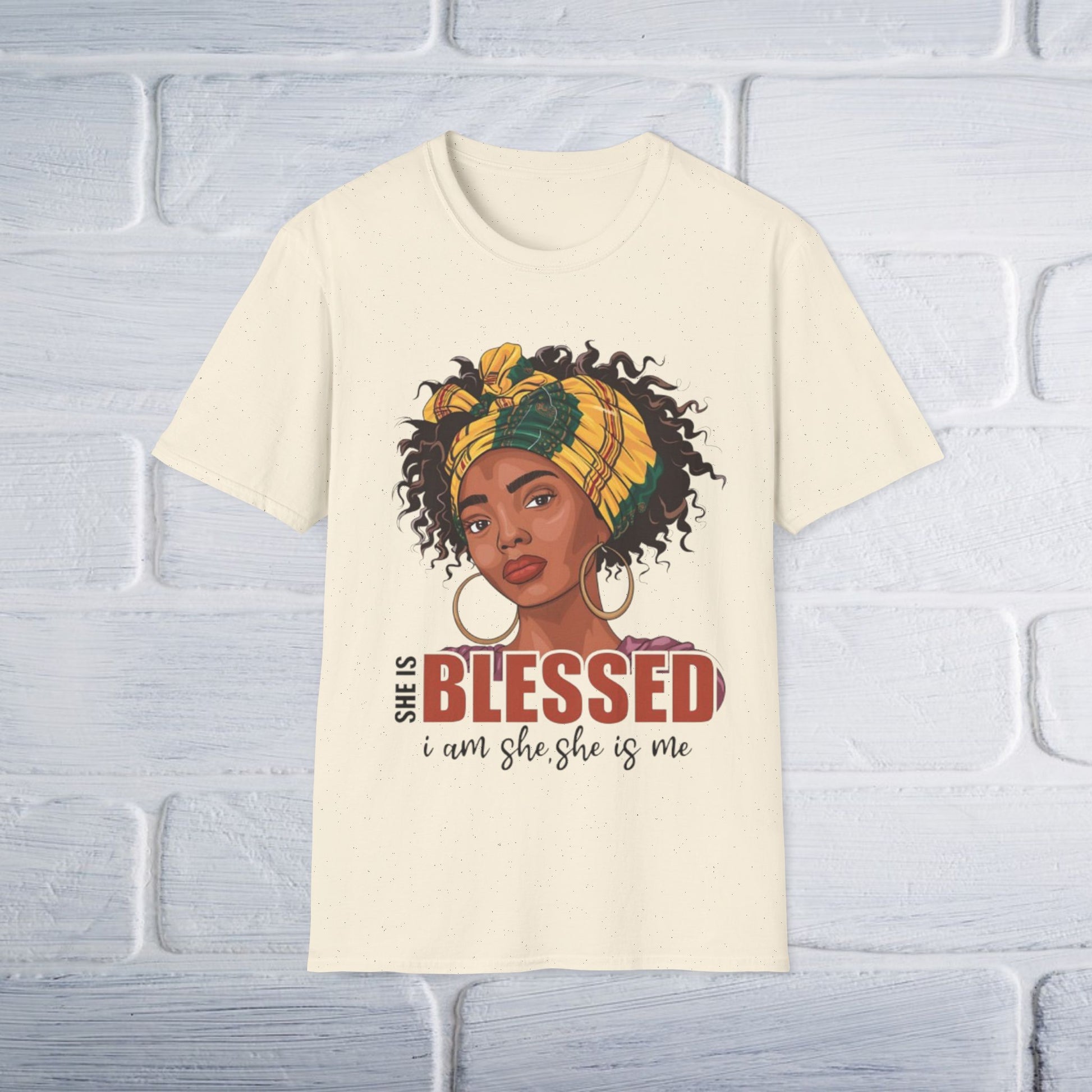 Blessed Unisex T-Shirt - She Is Blessed, I Am She, She Is Me Design - GULLYDESIGN
