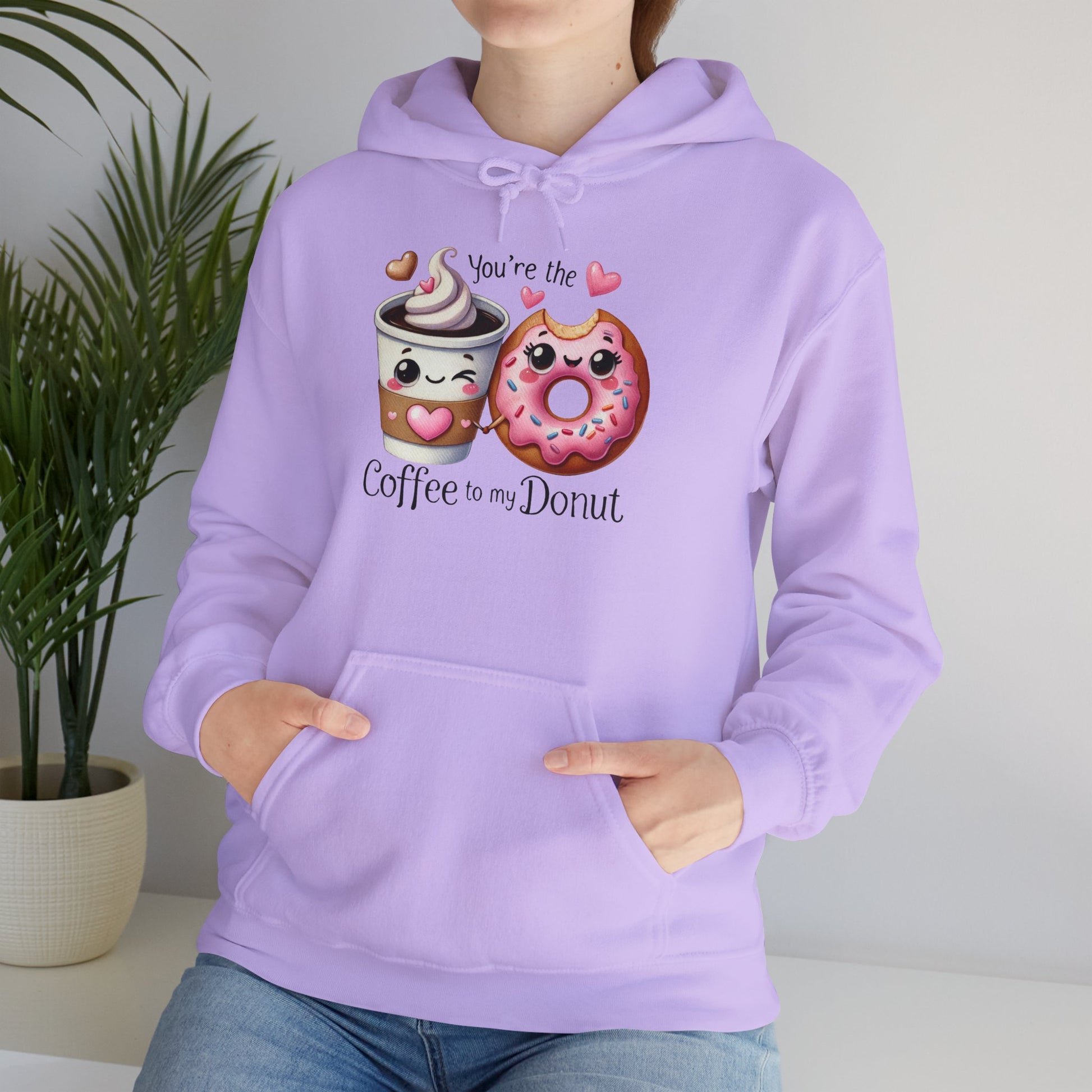 Cute Coffee & Donut Hoodie - You're the Coffee to My Donut Sweatshirt - GULLYDESIGN