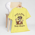 Just a Mom Heavy Cotton Tee - Funny Mom Shirt - GULLYDESIGN
