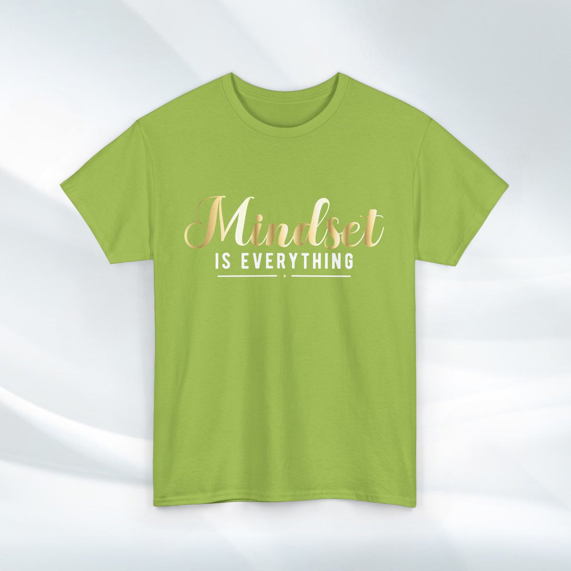 Mindset Unisex Heavy Cotton Tee - Inspirational T-Shirt for Positive Thinking - GULLYDESIGN