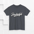 Unisex Heavy Cotton Tee - 'Powerful' Graphic Tee for Empowerment and Self-Expression - GULLYDESIGN