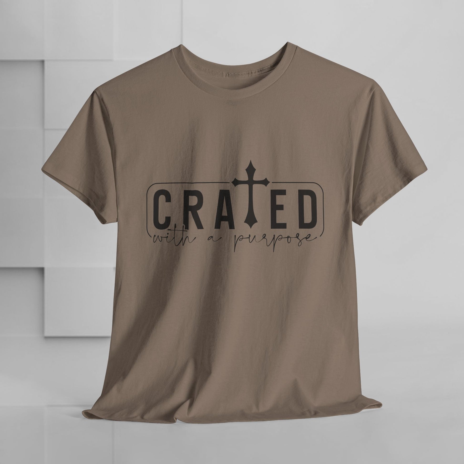 Unisex Heavy Cotton Tee - Grated with a Purpose Graphic Tee - GULLYDESIGN