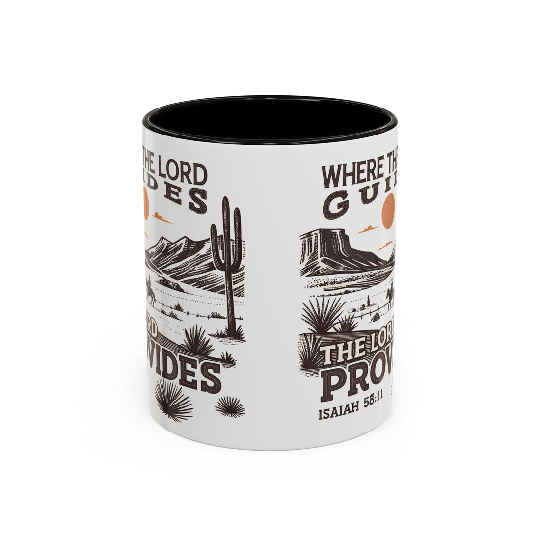Inspirational Desert Scene Mug - 11oz & 15oz Colorful Coffee Cup for Faith & Encouragement - GULLYDESIGN