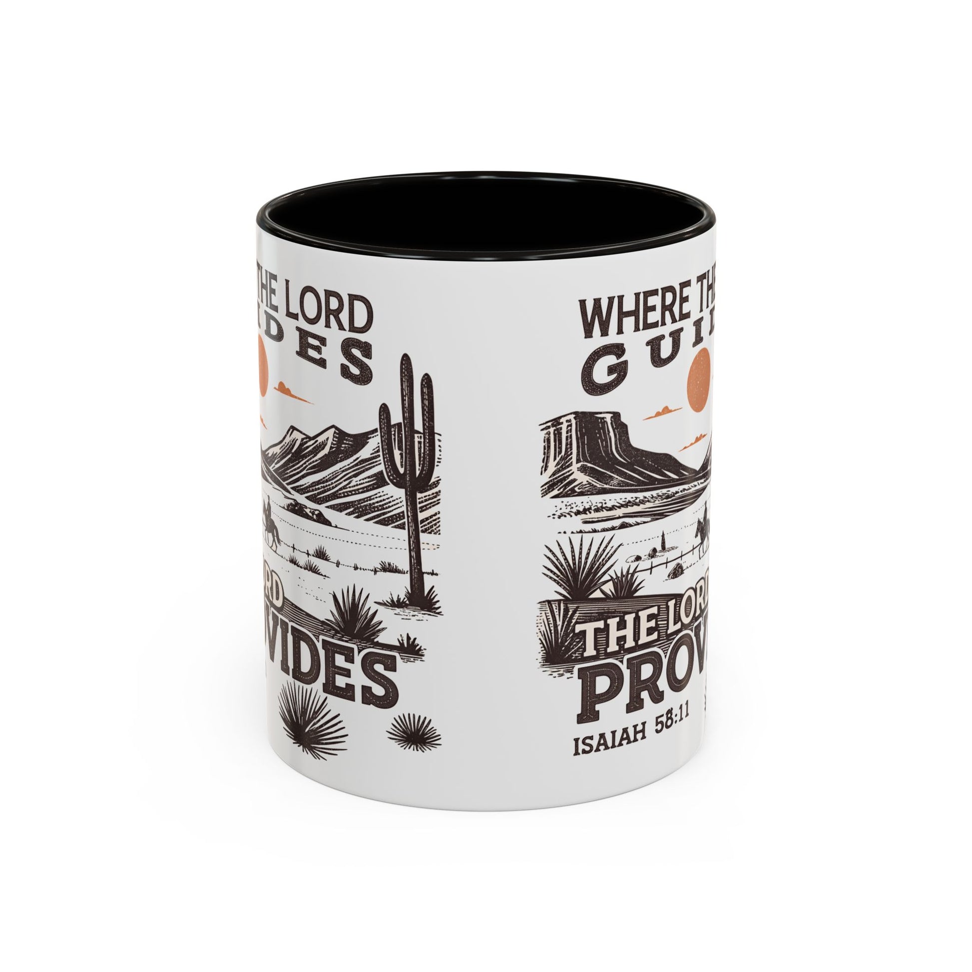 Inspirational Desert Scene Mug - 11oz & 15oz Colorful Coffee Cup for Faith & Encouragement - GULLYDESIGN