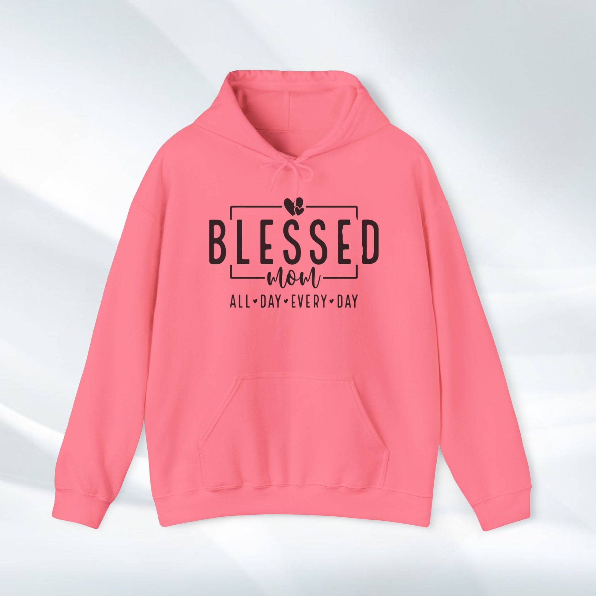 Blessed Mom Unisex Heavy Blend™ Hooded Sweatshirt - All Day Every Day - GULLYDESIGN