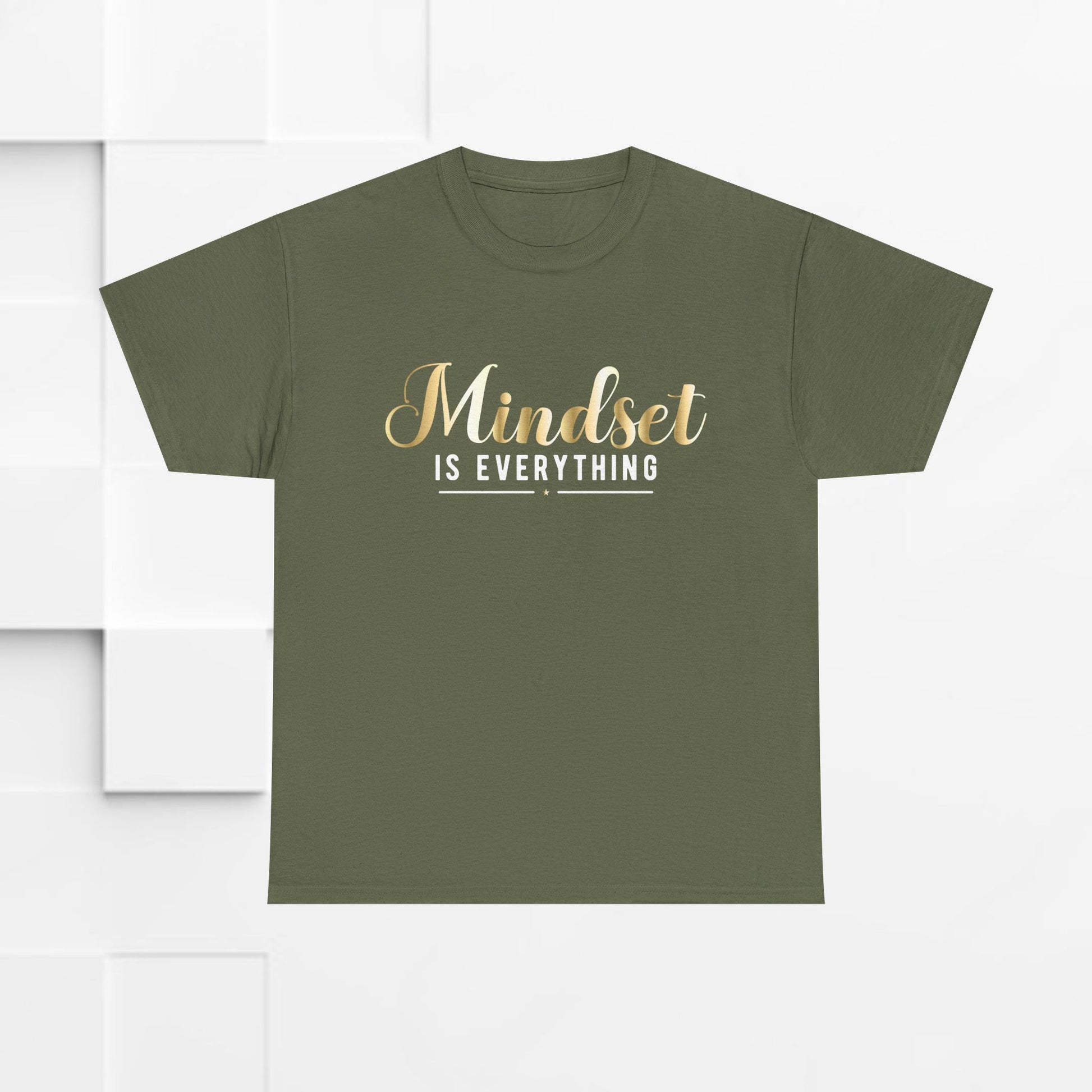 Mindset Unisex Heavy Cotton Tee - Inspirational T-Shirt for Positive Thinking - GULLYDESIGN