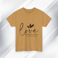 Love Never Fails Unisex Heavy Cotton Tee - Inspirational Christian T-Shirt - GULLYDESIGN