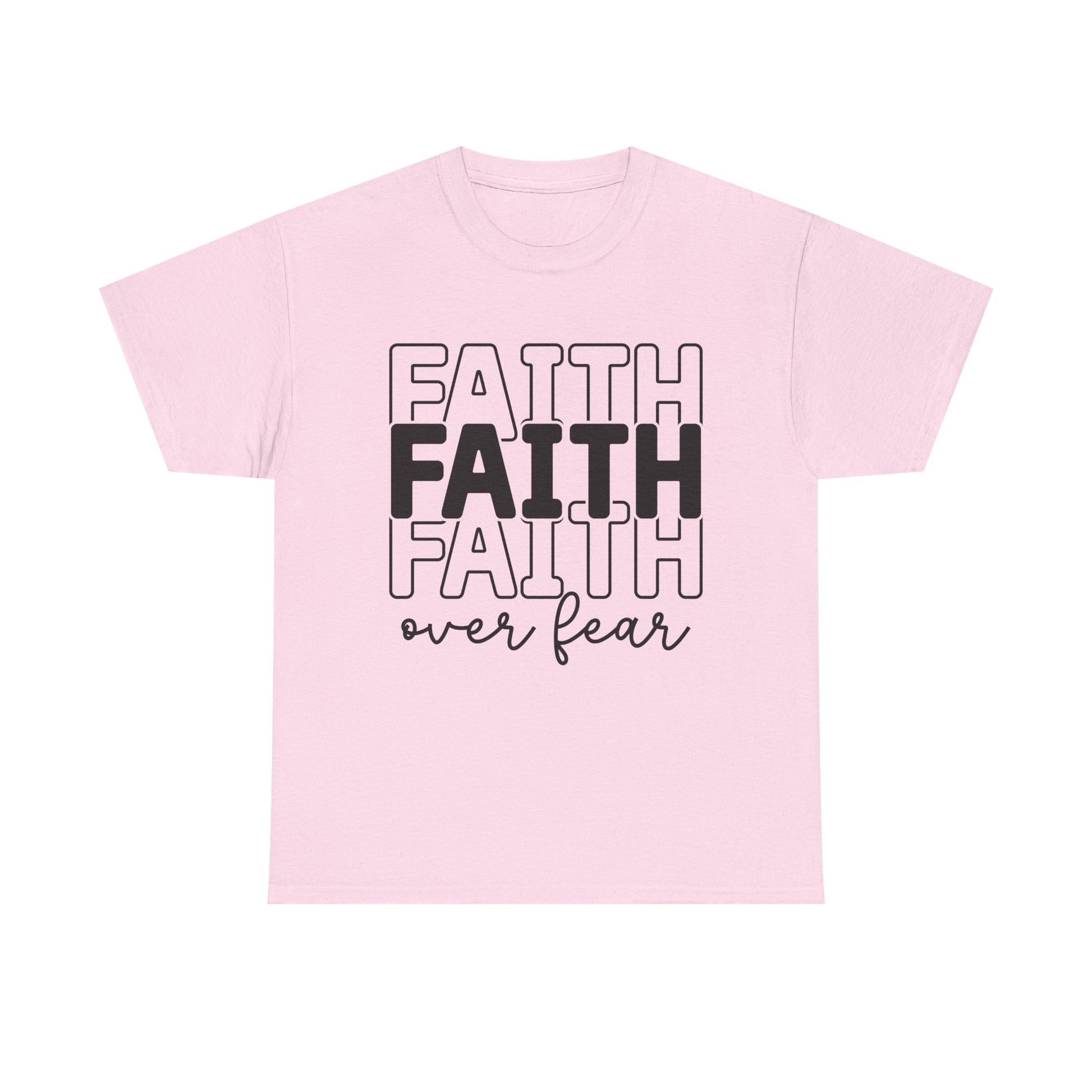 Faith Over Fear Unisex Heavy Cotton Tee - Inspirational T-Shirt - GULLYDESIGN