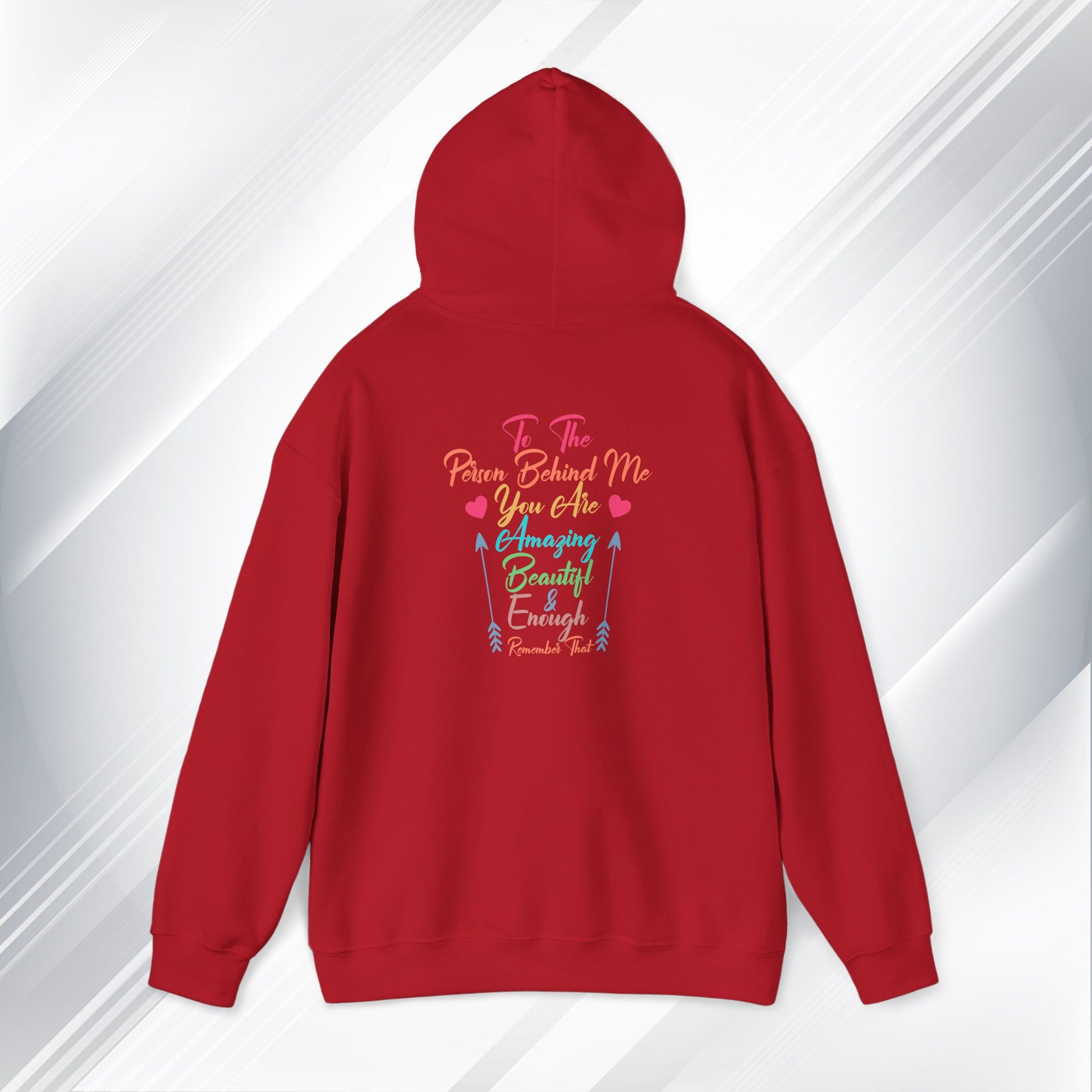 Inspirational Unisex Hoodie - 'You Are Enough' Motivational Sweatshirt for Self-Love & Positivity - GULLYDESIGN