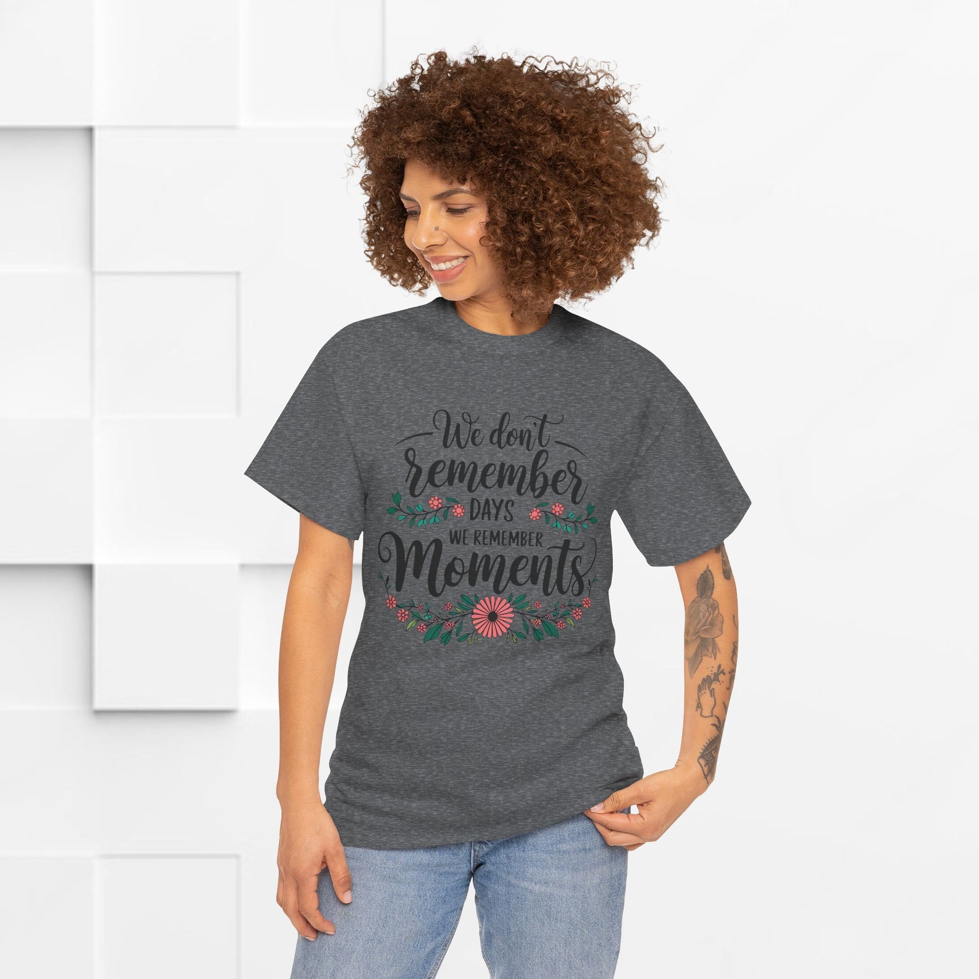 Moments Remembrance Unisex Heavy Cotton Tee - Inspirational Graphic Shirt - GULLYDESIGN